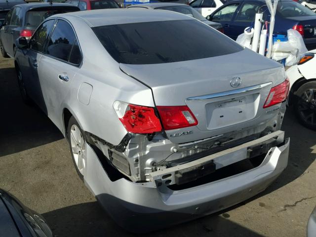 JTHBJ46G072146753 - 2007 LEXUS ES 350 SILVER photo 3