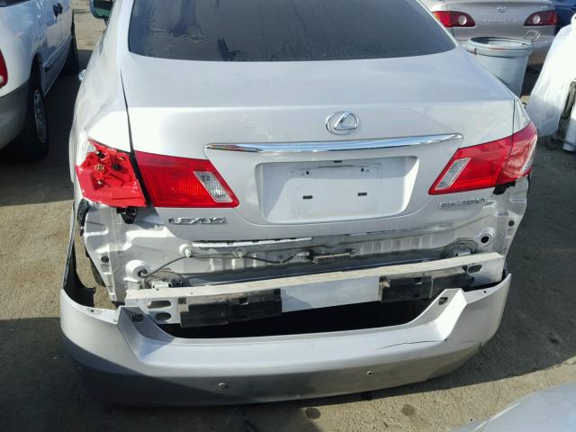 JTHBJ46G072146753 - 2007 LEXUS ES 350 SILVER photo 9