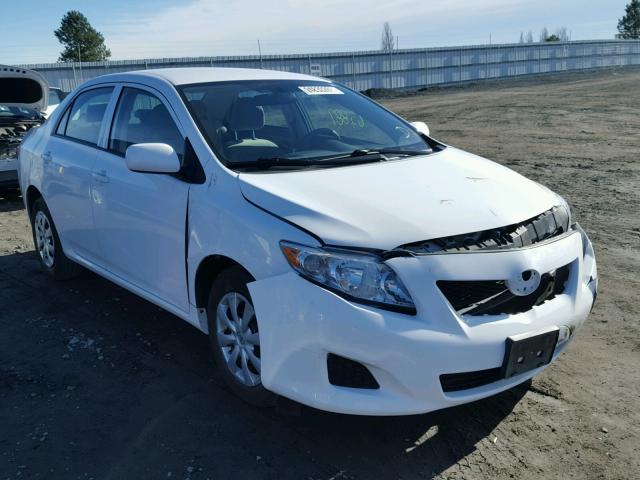 1NXBU4EE1AZ288738 - 2010 TOYOTA COROLLA BA WHITE photo 1