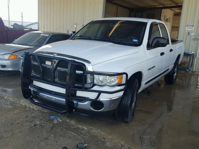 1D7HA18NX5S178621 - 2005 DODGE RAM 1500 S WHITE photo 2