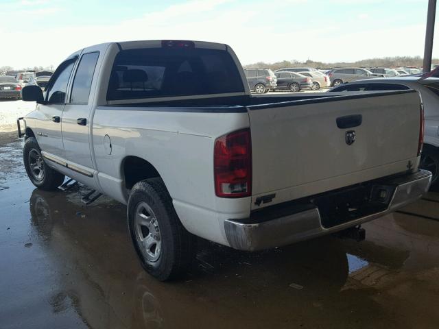 1D7HA18NX5S178621 - 2005 DODGE RAM 1500 S WHITE photo 3