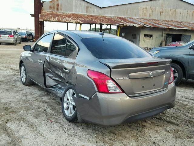 3N1CN7AP7FL824756 - 2015 NISSAN VERSA S TAN photo 3