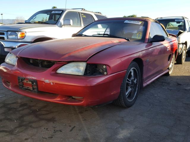 1FALP45X9VF145098 - 1997 FORD MUSTANG GT RED photo 2