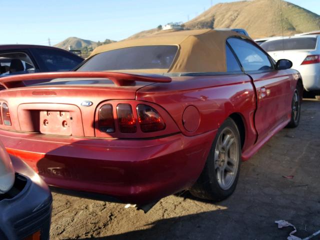 1FALP45X9VF145098 - 1997 FORD MUSTANG GT RED photo 4