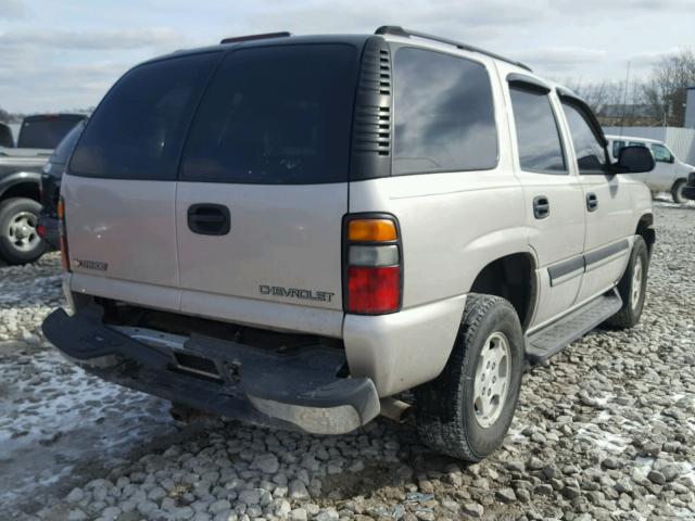 1GNEC13V14R250267 - 2004 CHEVROLET TAHOE C150 SILVER photo 4