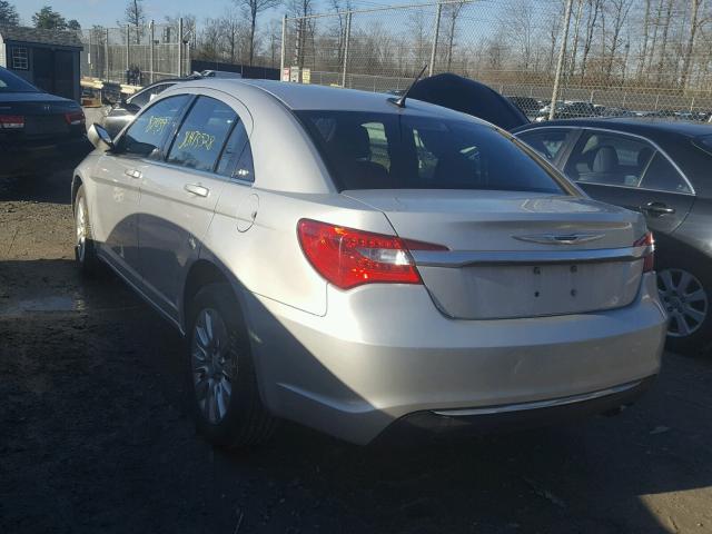 1C3CCBAB4CN319719 - 2012 CHRYSLER 200 LX GRAY photo 3