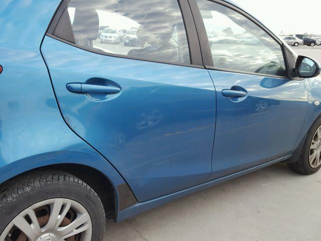 JM1DE1HY1B0110111 - 2011 MAZDA MAZDA2 BLUE photo 9