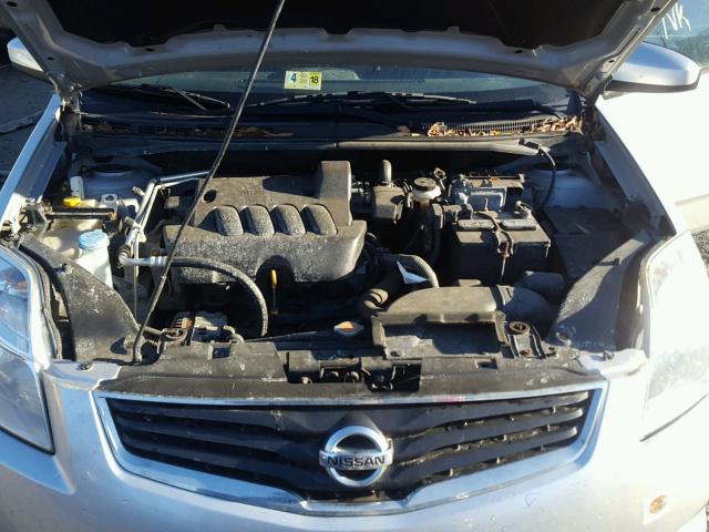 3N1AB6AP1AL683217 - 2010 NISSAN SENTRA 2.0 SILVER photo 7