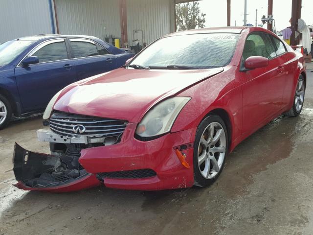 JNKCV54E64M308370 - 2004 INFINITI G35 RED photo 2