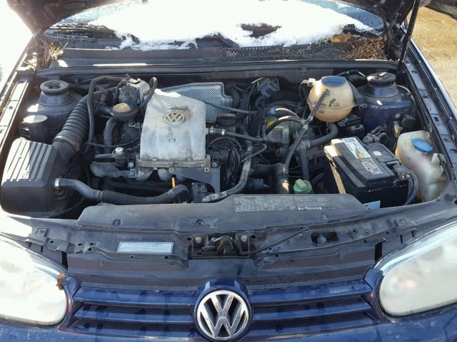 3VWCC21V01M801663 - 2001 VOLKSWAGEN CABRIO GLS BLUE photo 7