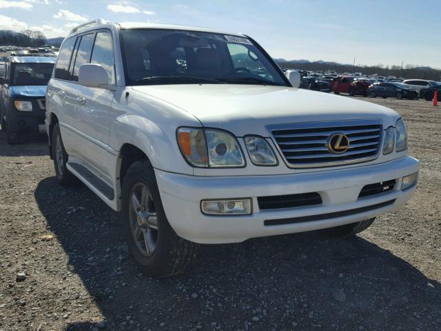 JTJHT00W974026143 - 2007 LEXUS LX 470 WHITE photo 1