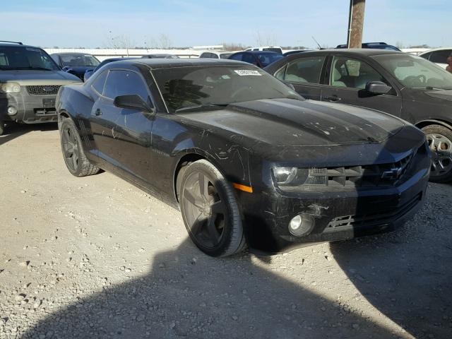 2G1FB1EV8A9175465 - 2010 CHEVROLET CAMARO LT BLACK photo 1