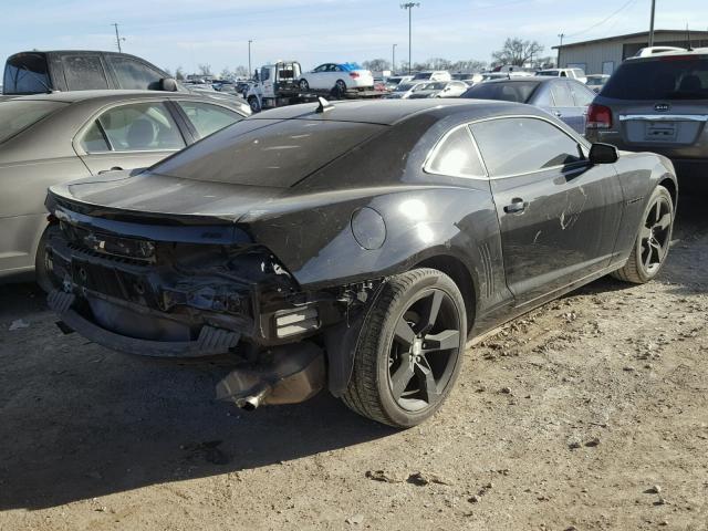 2G1FB1EV8A9175465 - 2010 CHEVROLET CAMARO LT BLACK photo 4