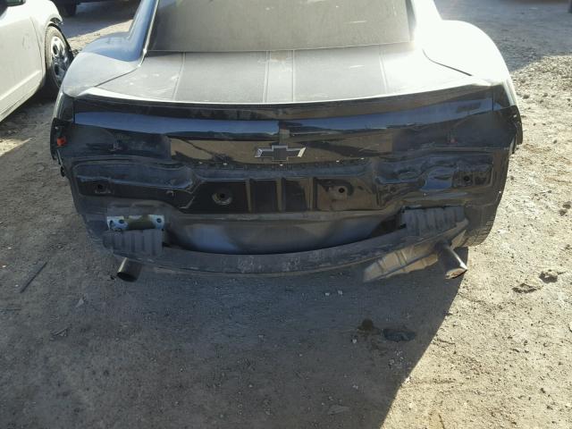 2G1FB1EV8A9175465 - 2010 CHEVROLET CAMARO LT BLACK photo 9