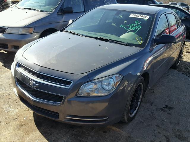 1G1ZG57B394233490 - 2009 CHEVROLET MALIBU LS GRAY photo 2