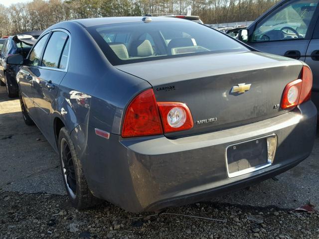 1G1ZG57B394233490 - 2009 CHEVROLET MALIBU LS GRAY photo 3