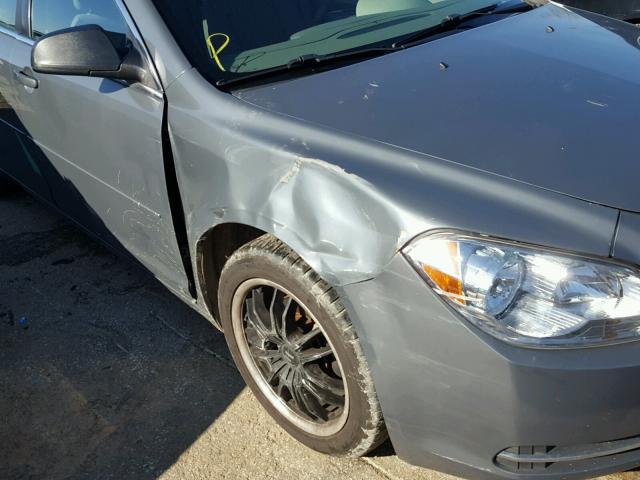 1G1ZG57B394233490 - 2009 CHEVROLET MALIBU LS GRAY photo 9