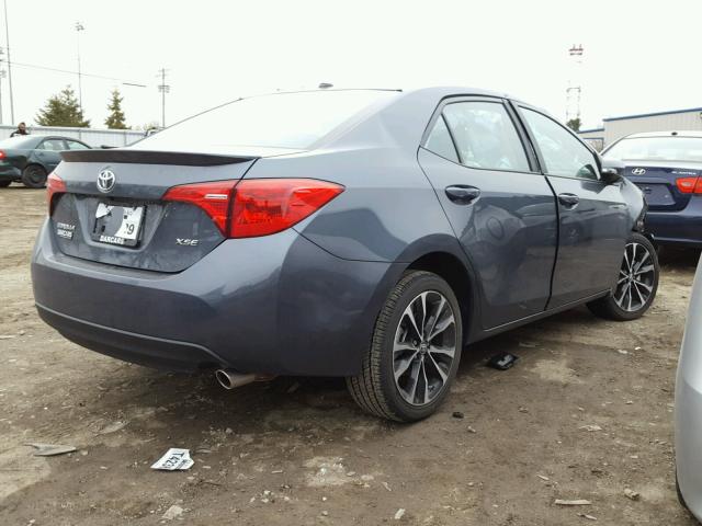 2T1BURHE0JC025604 - 2018 TOYOTA COROLLA L GRAY photo 4