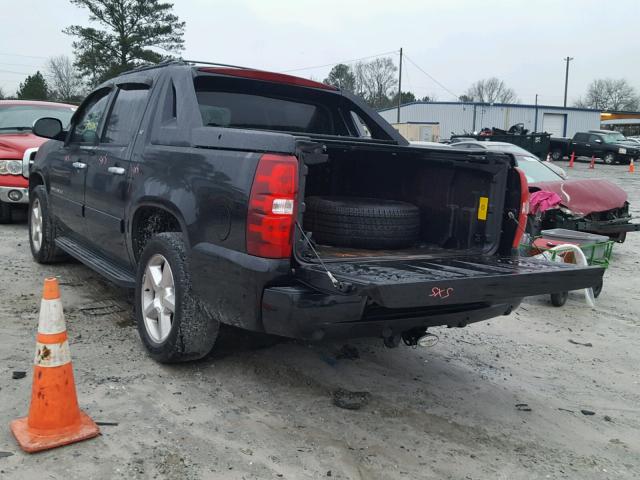 3GNMCFE01CG309276 - 2012 CHEVROLET AVALANCHE BLACK photo 3