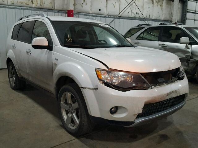 JA4MT41X28Z011921 - 2008 MITSUBISHI OUTLANDER WHITE photo 1