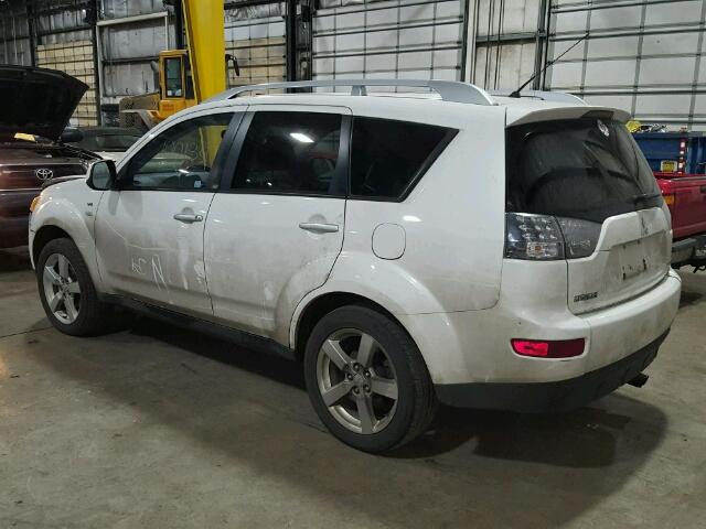 JA4MT41X28Z011921 - 2008 MITSUBISHI OUTLANDER WHITE photo 3