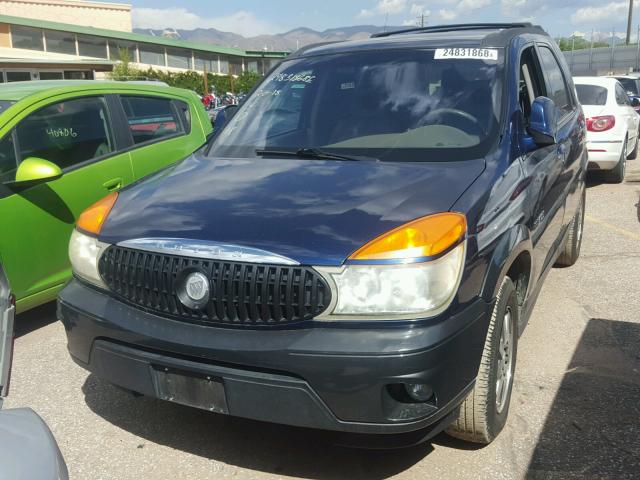 3G5DB03E32S501731 - 2002 BUICK RENDEZVOUS BLUE photo 9