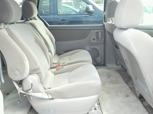 5TDZA23C76S503231 - 2006 TOYOTA SIENNA CE TAN photo 6