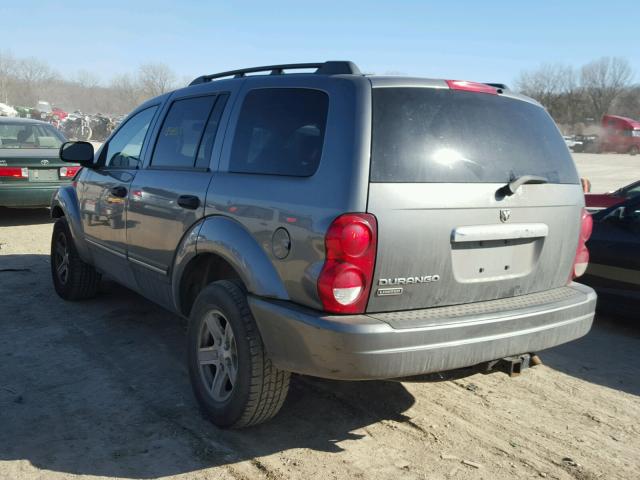 1D4HB58N65F539403 - 2005 DODGE DURANGO LI GRAY photo 3