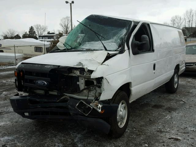 1FTNS24L48DA66376 - 2008 FORD ECONOLINE WHITE photo 2