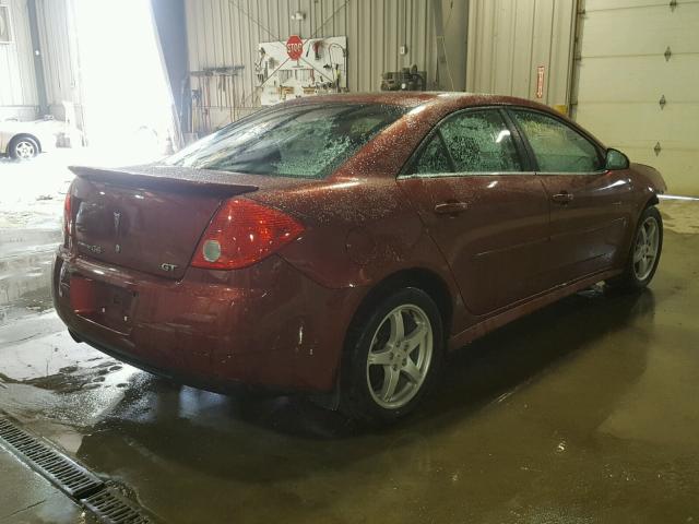 1G2ZK57N894250659 - 2009 PONTIAC G6 GT MAROON photo 4