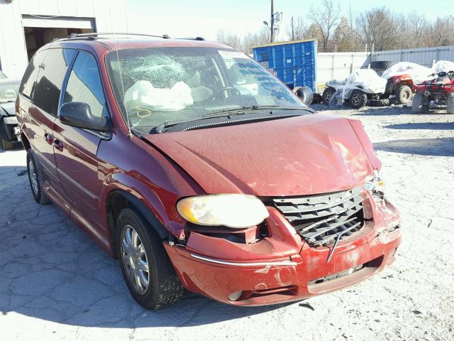 2C4GP64L25R341592 - 2005 CHRYSLER TOWN & COU MAROON photo 1