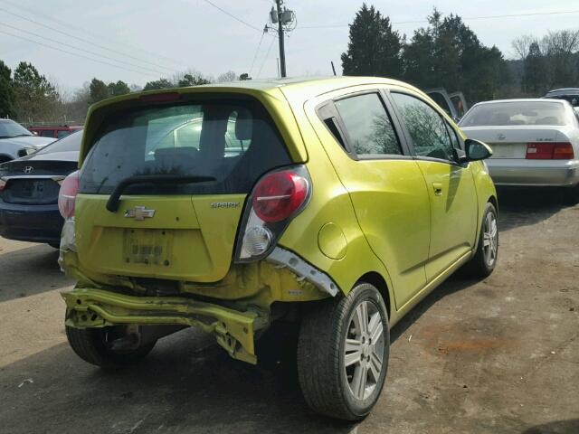 KL8CB6S98DC619075 - 2013 CHEVROLET SPARK LS GREEN photo 4