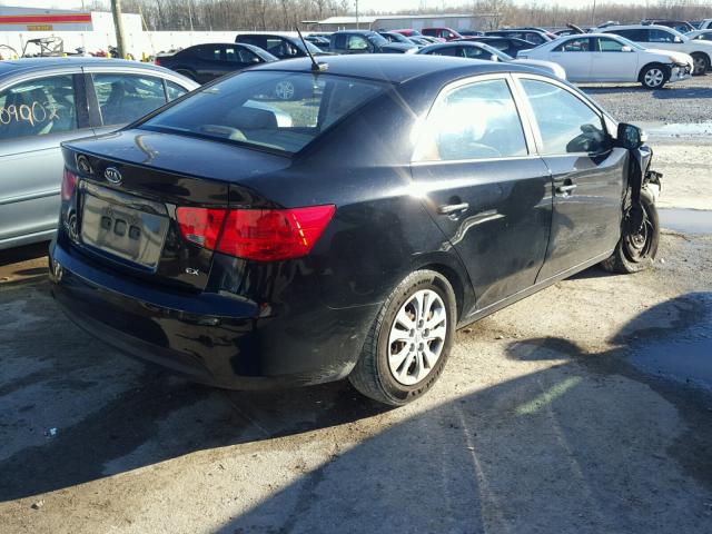 KNAFU4A28A5864849 - 2010 KIA FORTE EX BLACK photo 4