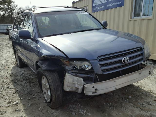 JTEGD21A010016332 - 2001 TOYOTA HIGHLANDER BLUE photo 1