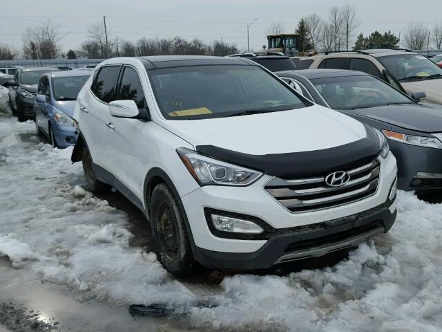 5XYZUDLB1DG111737 - 2013 HYUNDAI SANTA FE S WHITE photo 1