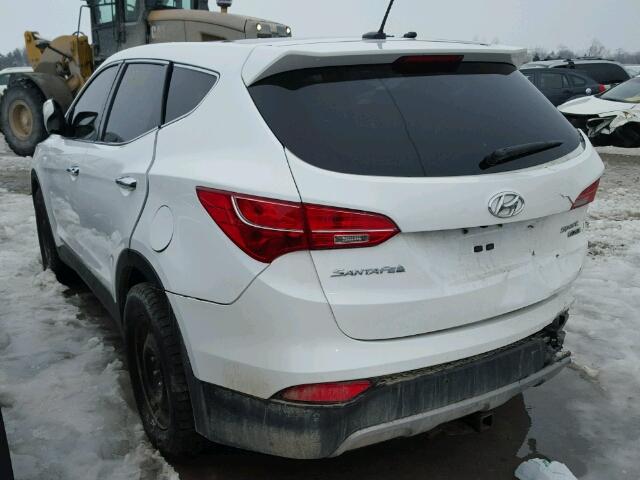 5XYZUDLB1DG111737 - 2013 HYUNDAI SANTA FE S WHITE photo 3