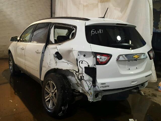 1GNKVGKD8GJ304353 - 2016 CHEVROLET TRAVERSE L WHITE photo 3