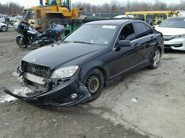 WDDGF8BB5AF428063 - 2010 MERCEDES-BENZ C 300 4MAT BLACK photo 2