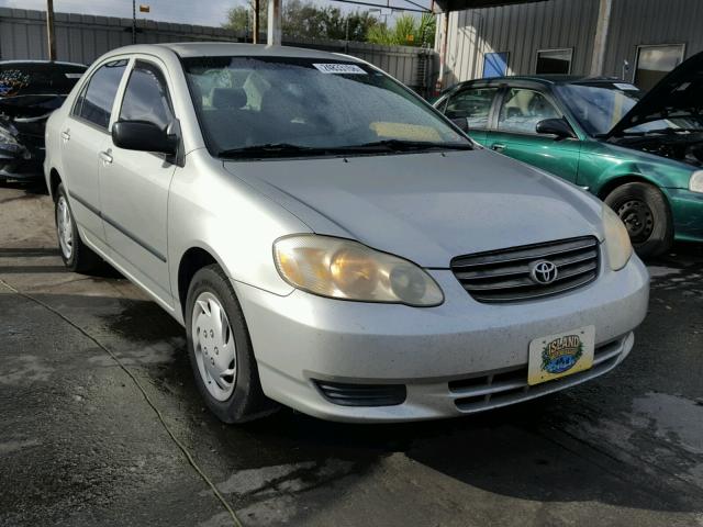 JTDBR32E232000356 - 2003 TOYOTA COROLLA CE GRAY photo 1