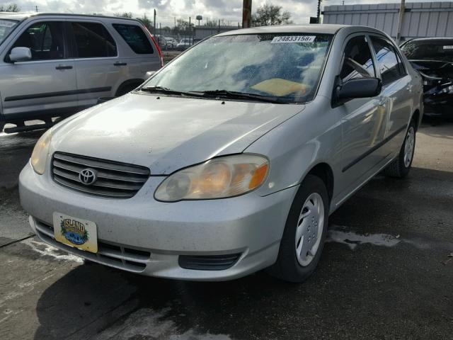 JTDBR32E232000356 - 2003 TOYOTA COROLLA CE GRAY photo 2