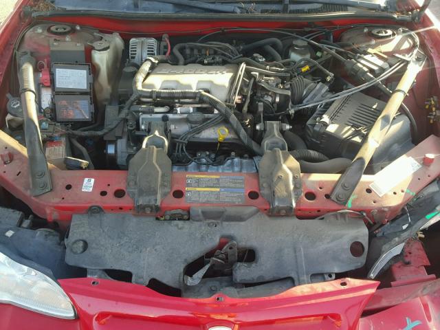 2G1WW12E959215504 - 2005 CHEVROLET MONTE CARL წითელი ფოტო 7