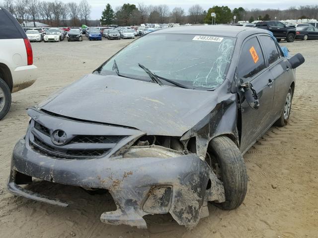 5YFBU4EE7DP119121 - 2013 TOYOTA COROLLA BA GRAY photo 2