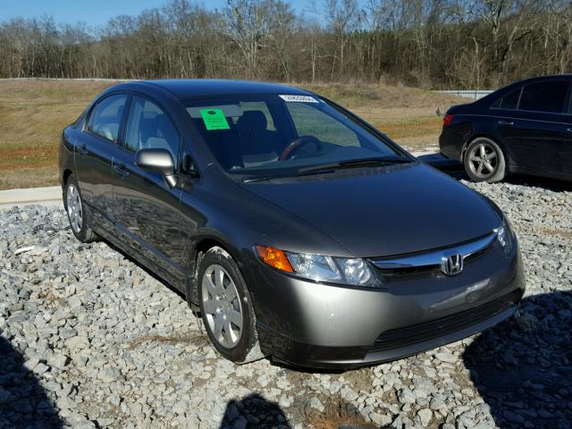 1HGFA165X6L015596 - 2006 HONDA CIVIC LX GRAY photo 1