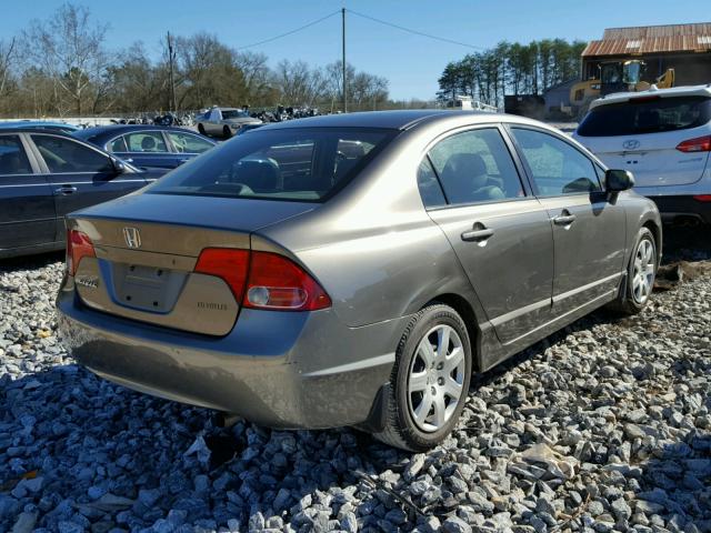 1HGFA165X6L015596 - 2006 HONDA CIVIC LX GRAY photo 4