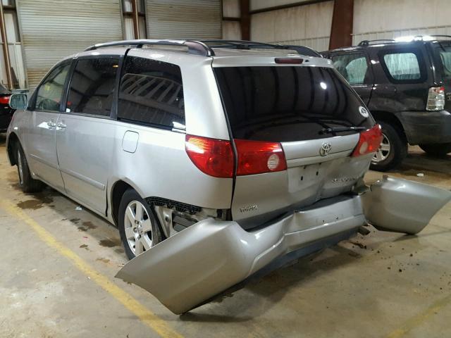 5TDZK22C08S208392 - 2008 TOYOTA SIENNA XLE SILVER photo 3