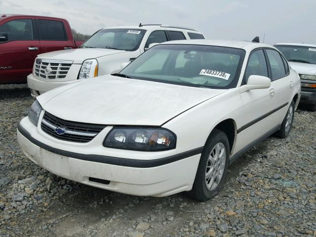 2G1WF52E349395780 - 2004 CHEVROLET IMPALA WHITE photo 2