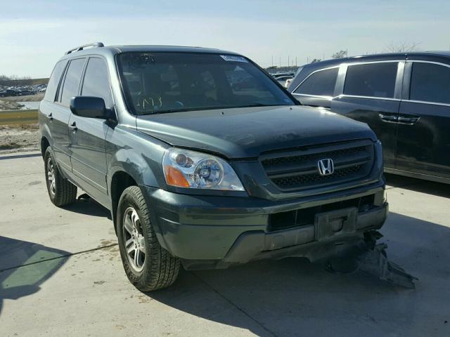 5FNYF18594B010234 - 2004 HONDA PILOT EXL GRAY photo 1