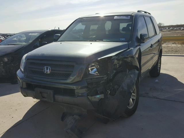 5FNYF18594B010234 - 2004 HONDA PILOT EXL GRAY photo 2