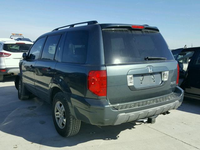 5FNYF18594B010234 - 2004 HONDA PILOT EXL GRAY photo 3