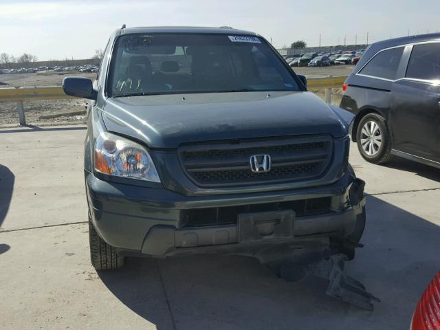 5FNYF18594B010234 - 2004 HONDA PILOT EXL GRAY photo 9